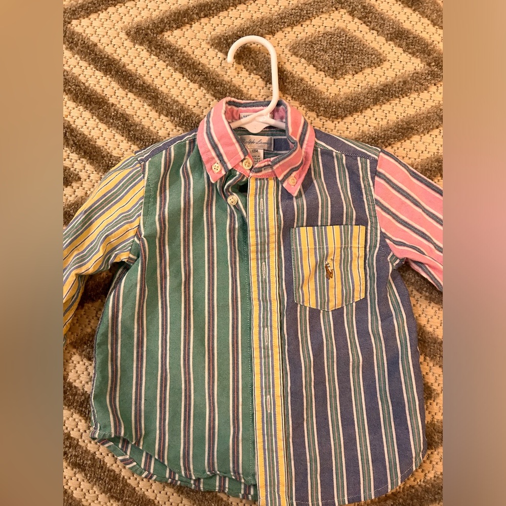 Polo button up size 12 months set